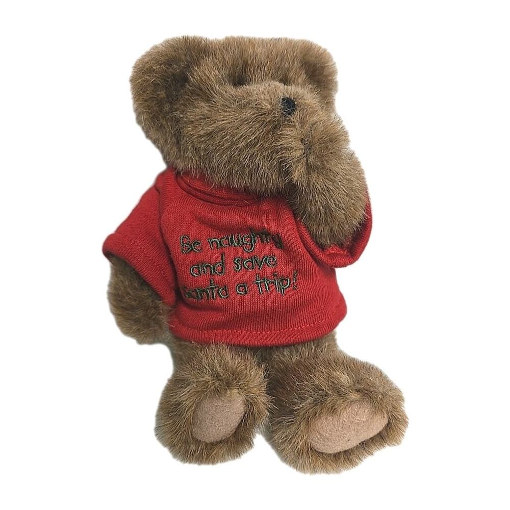 NEW Boyds Bears Doin Without Be Naughty And Save Santa A Trip Plush‎ Stuffed Toy